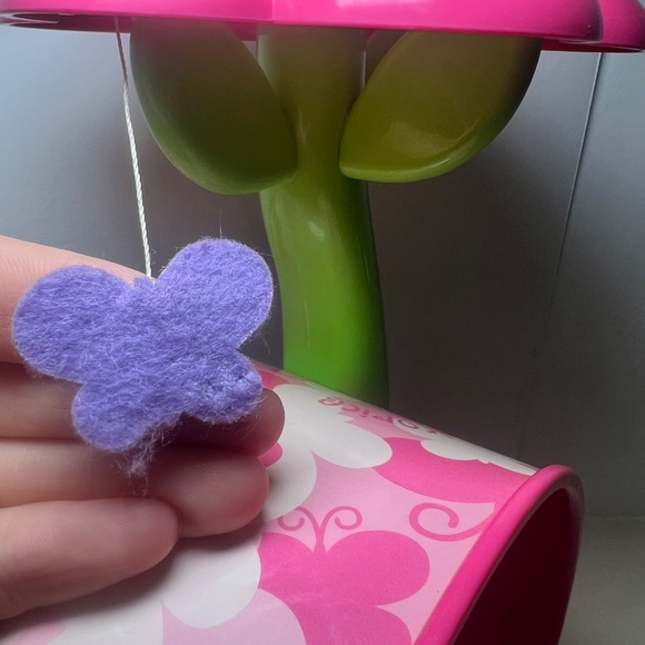 American Girl Doll Pet Cat Licorice Tower Retired Pink Flower/Butterfly - Picture 3 of 5